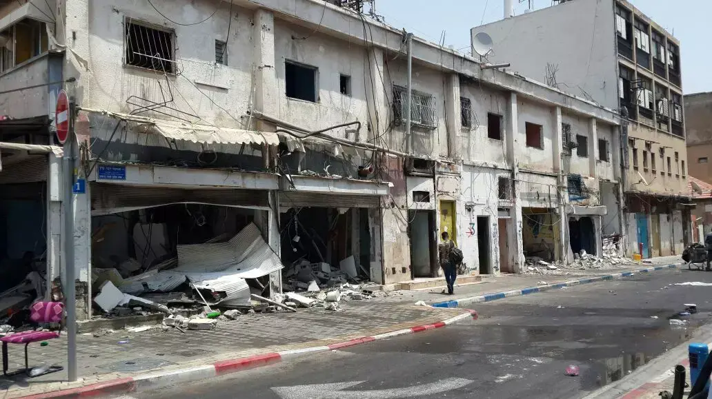 הריסת בניין ברחוב פין 1, 5 באוגוסט 2015 הריסת בניין ברחוב פין 1, 5 באוגוסט 2015