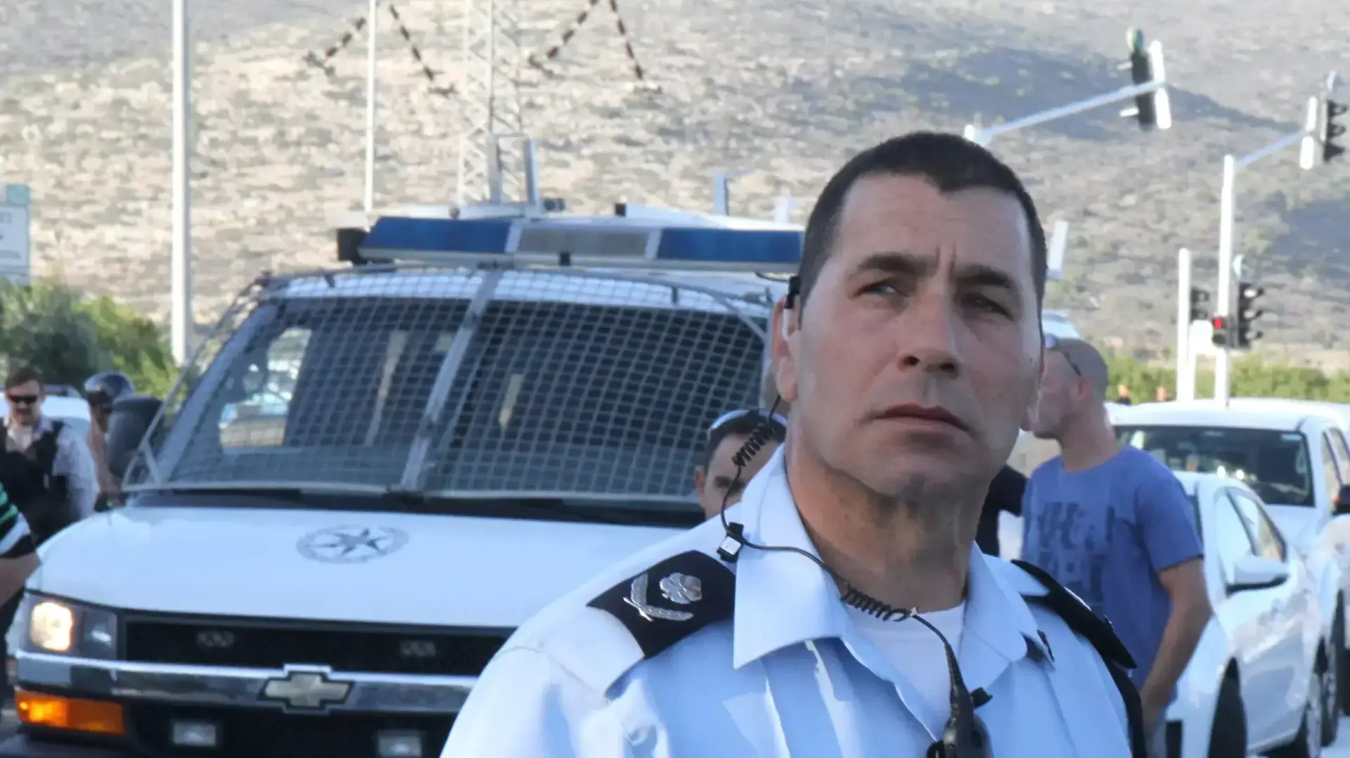 זהר דביר, מפקד המחוז הצפוני, בהתפרעויות בכפר כנא. נובמבר 2014