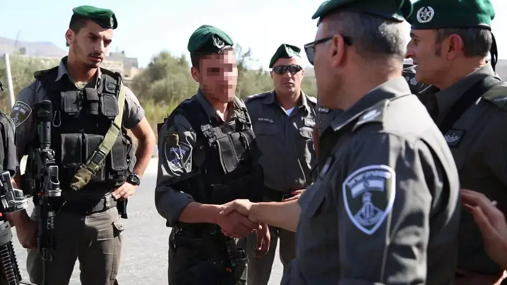 לוחם מג"ב שנפצע בפיגוע משחזר לוחם מג"ב שנפצע בפיגוע משחזר