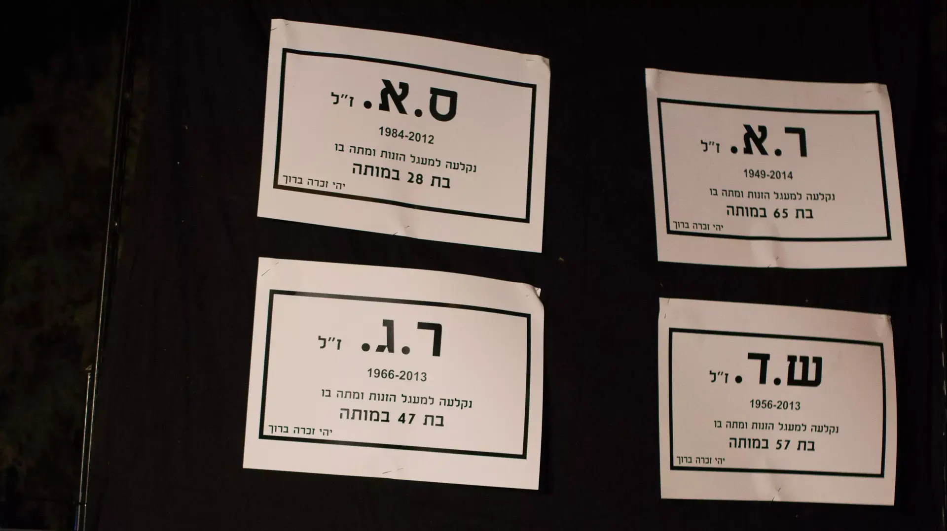 הפגנה בתל אביב נגד תופעת הזנות הפגנה בתל אביב נגד תופעת הזנות