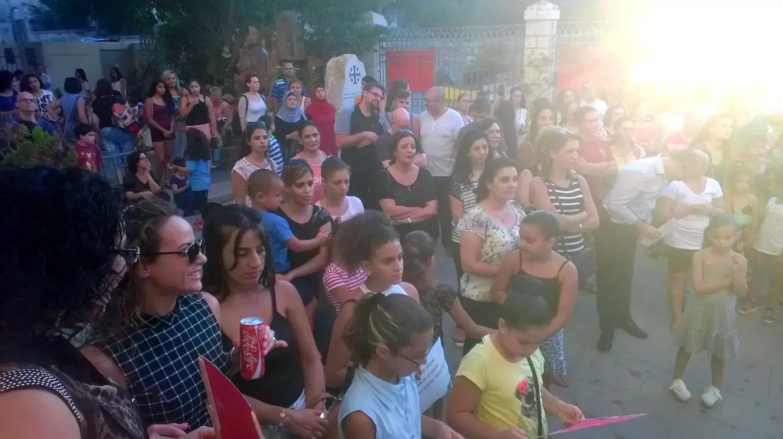 הפגנה של בני העדה הנוצרית נגד משרד החינוך ביפו, ספטמבר 2015 הפגנה של בני העדה הנוצרית נגד משרד החינוך ביפו, ספטמבר 2015
