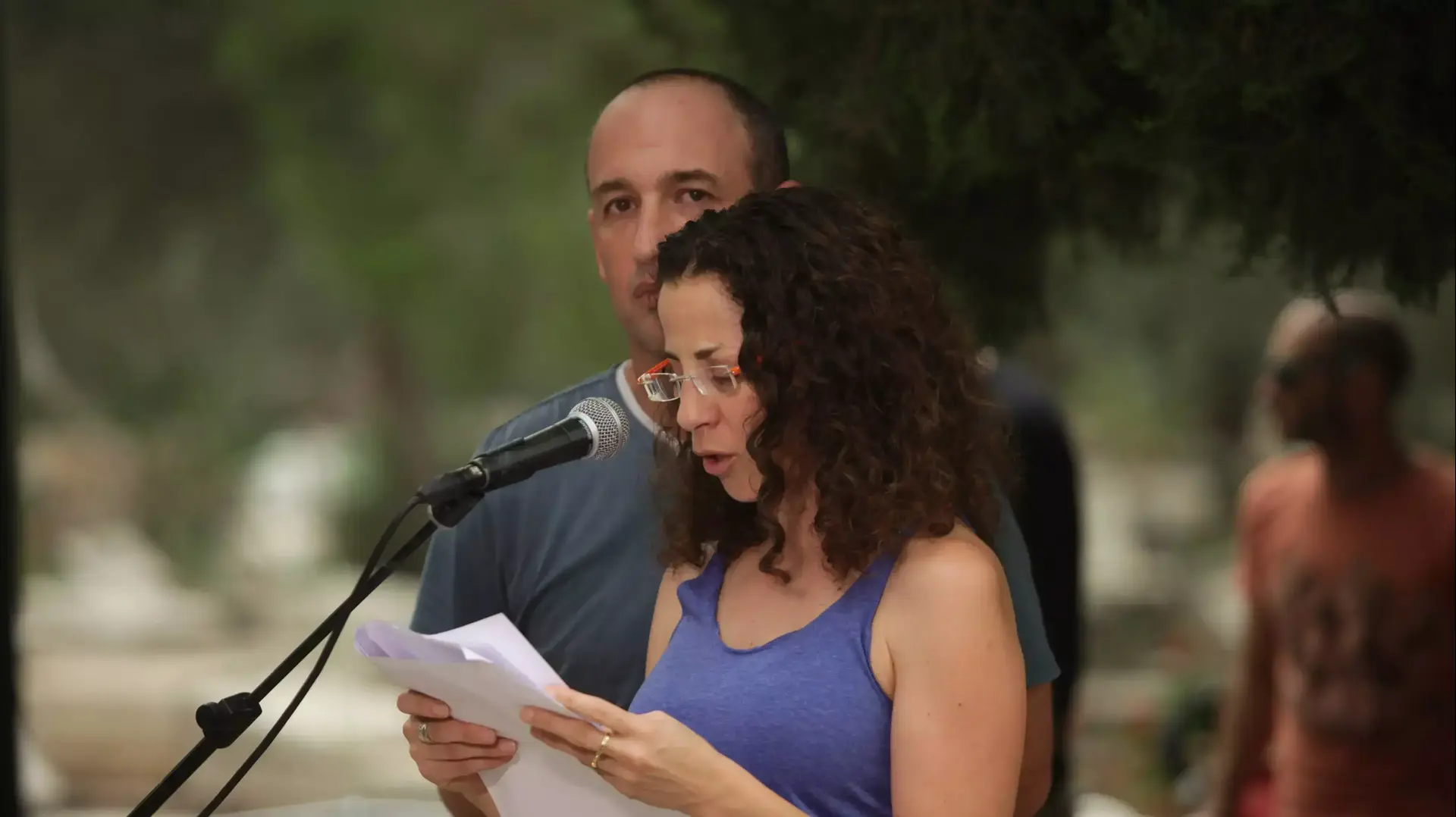 30 יום למותה של שירה בנקי, בית העלמין קיבוץ נחשון, 8 בספטמבר 2015