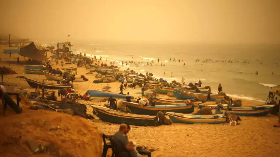 אובך ברצועת עזה, 8 בספטמבר 2015 אובך ברצועת עזה, 8 בספטמבר 2015