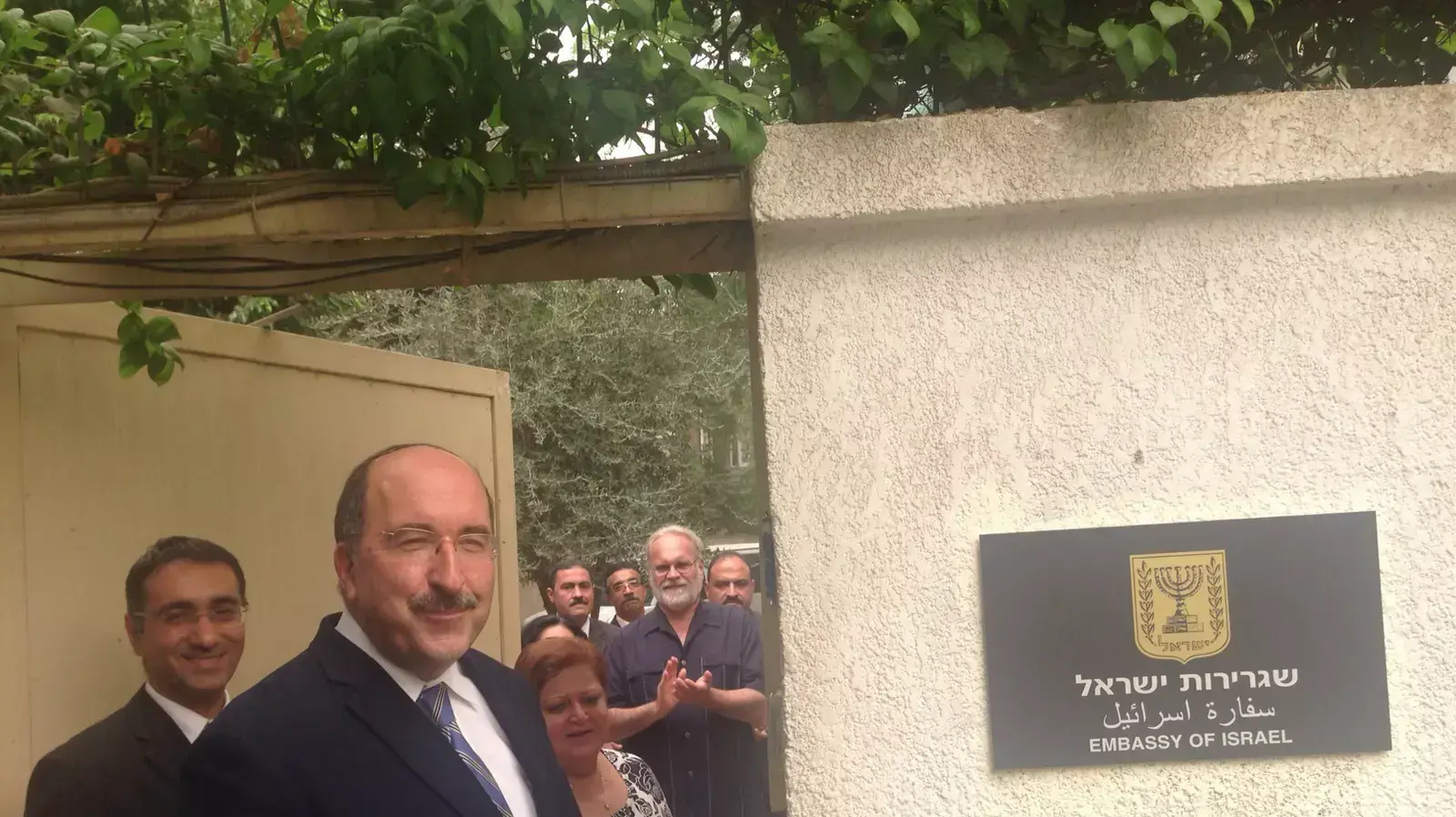 פתיחה מחודשת של שגרירות ישראל במצרים. ספטמבר 2015
