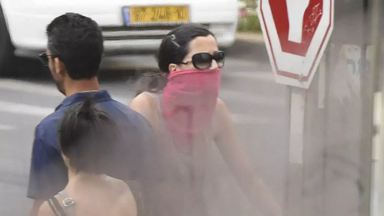 אובך בתל אביב 10 אוקטובר 2015 אובך בתל אביב 10 אוקטובר 2015