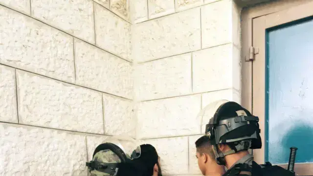 עצורים בהפרות סדר בג'בל מוכבר  18 בספטמבר 2015