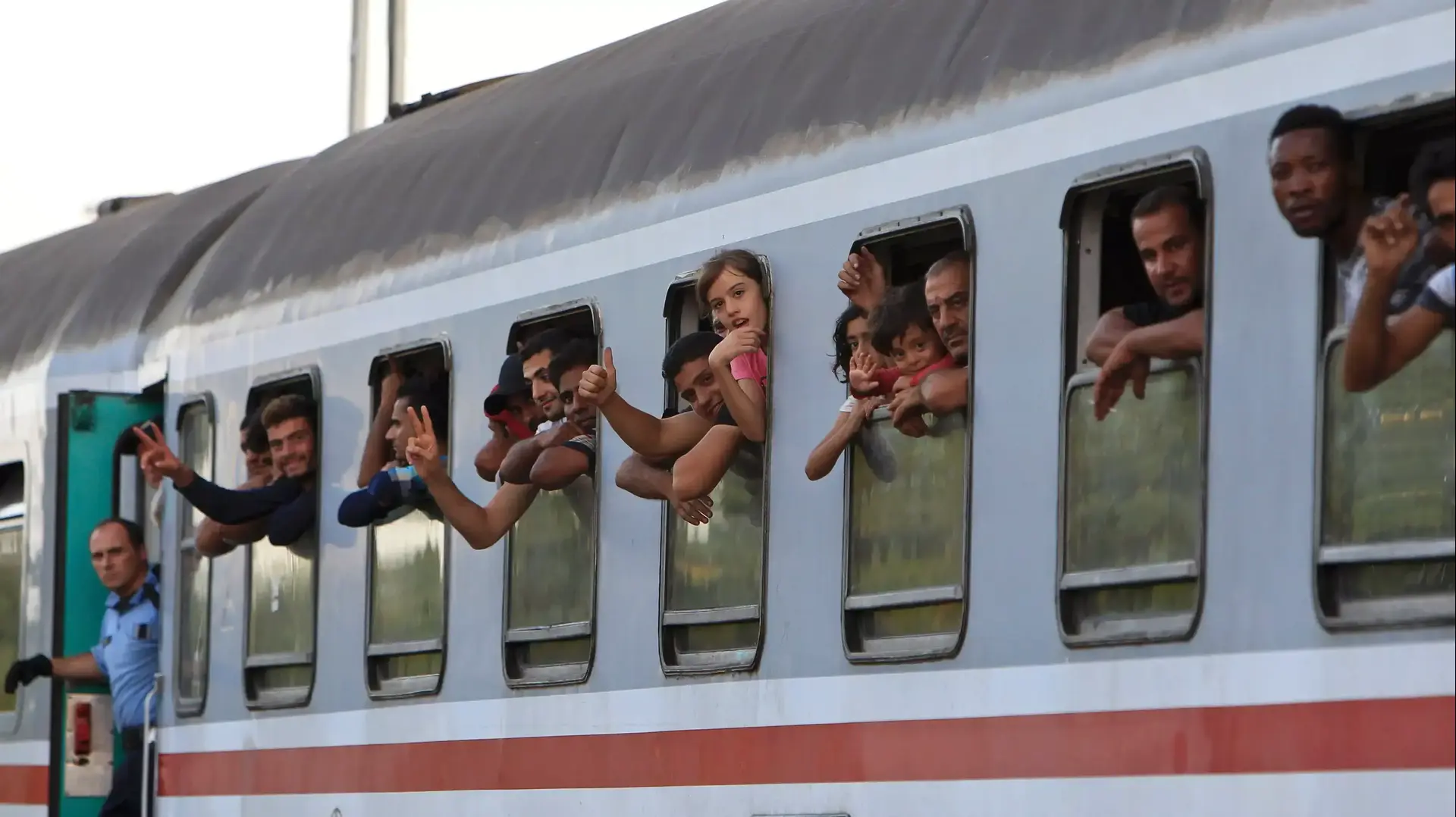 פליטים שהגיעו ברכבת להונגריה מקרואטיה, ספטמבר 2015 פליטים שהגיעו ברכבת להונגריה מקרואטיה, ספטמבר 2015