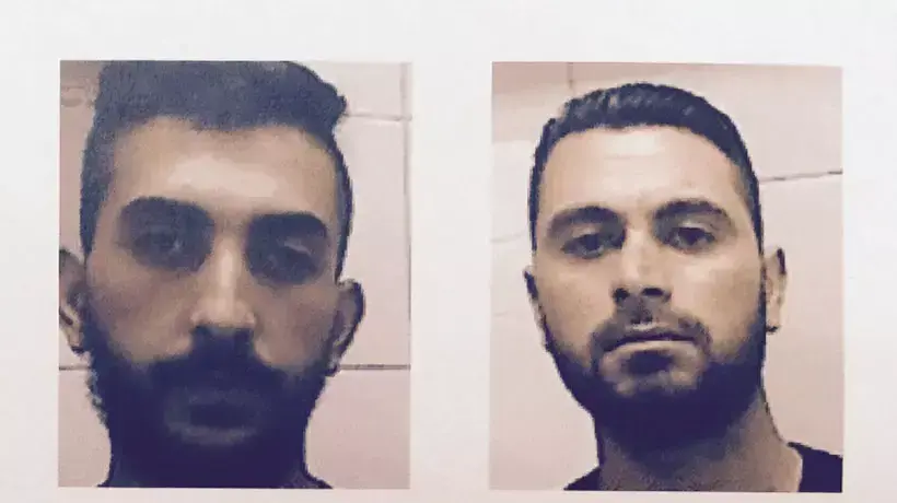 מג'די גלאל עזת קואריק ואחמד עצאם עטא עבדאת מהכפר עורתא -מעורבים בהצתת תחנת הדלק ביישוב עלי שבשומרון, ב-14 באוגוסט 2015. מג'די גלאל עזת קואריק ואחמד עצאם עטא עבדאת מהכפר עורתא -מעורבים בהצתת תחנת הדלק ביישוב עלי שבשומרון, ב-14 באוגוסט 2015.