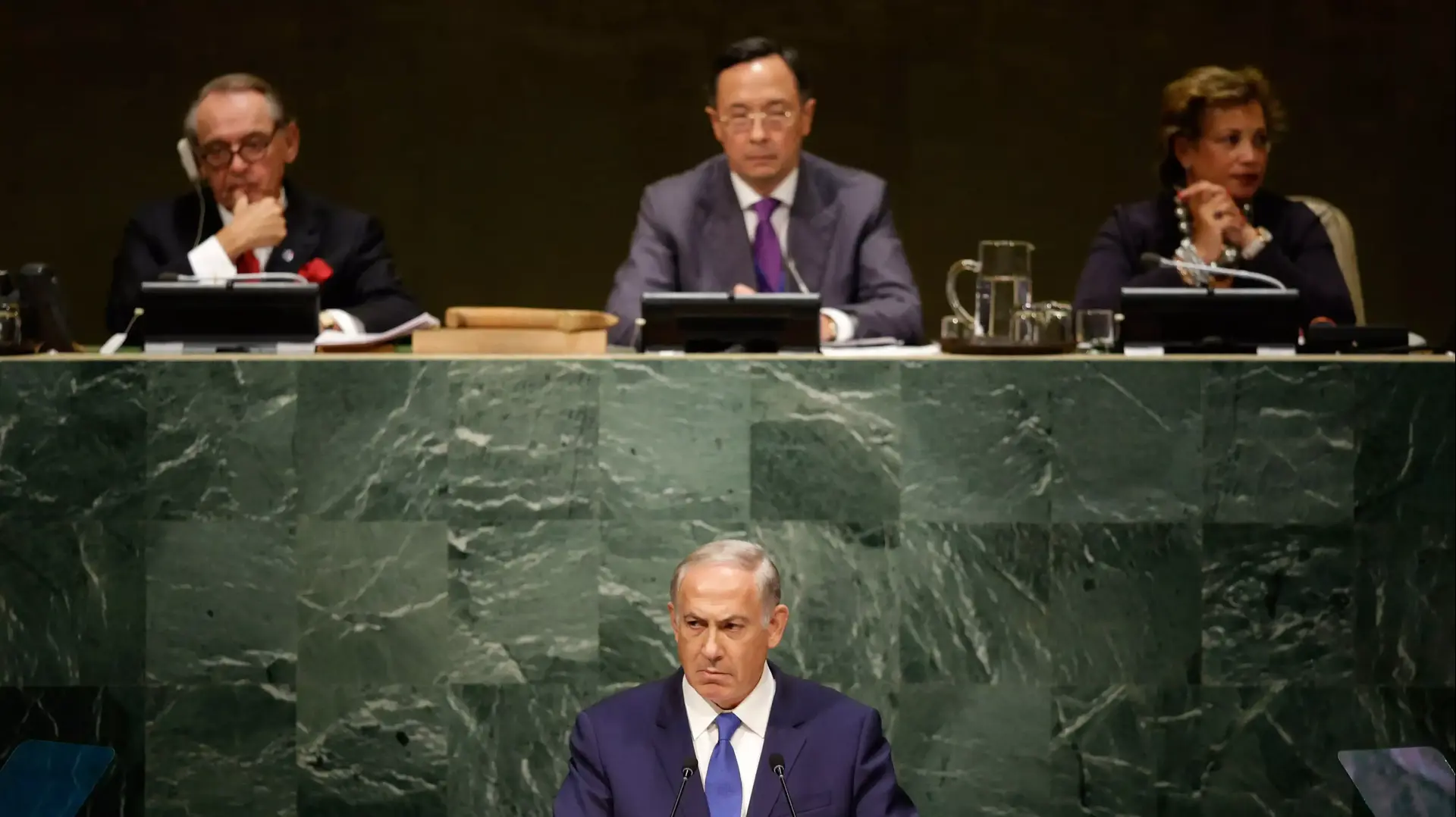 בנימין נתניהו נואם בועידת האו"ם, אוקטובר 2015 בנימין נתניהו נואם בועידת האו"ם, אוקטובר 2015