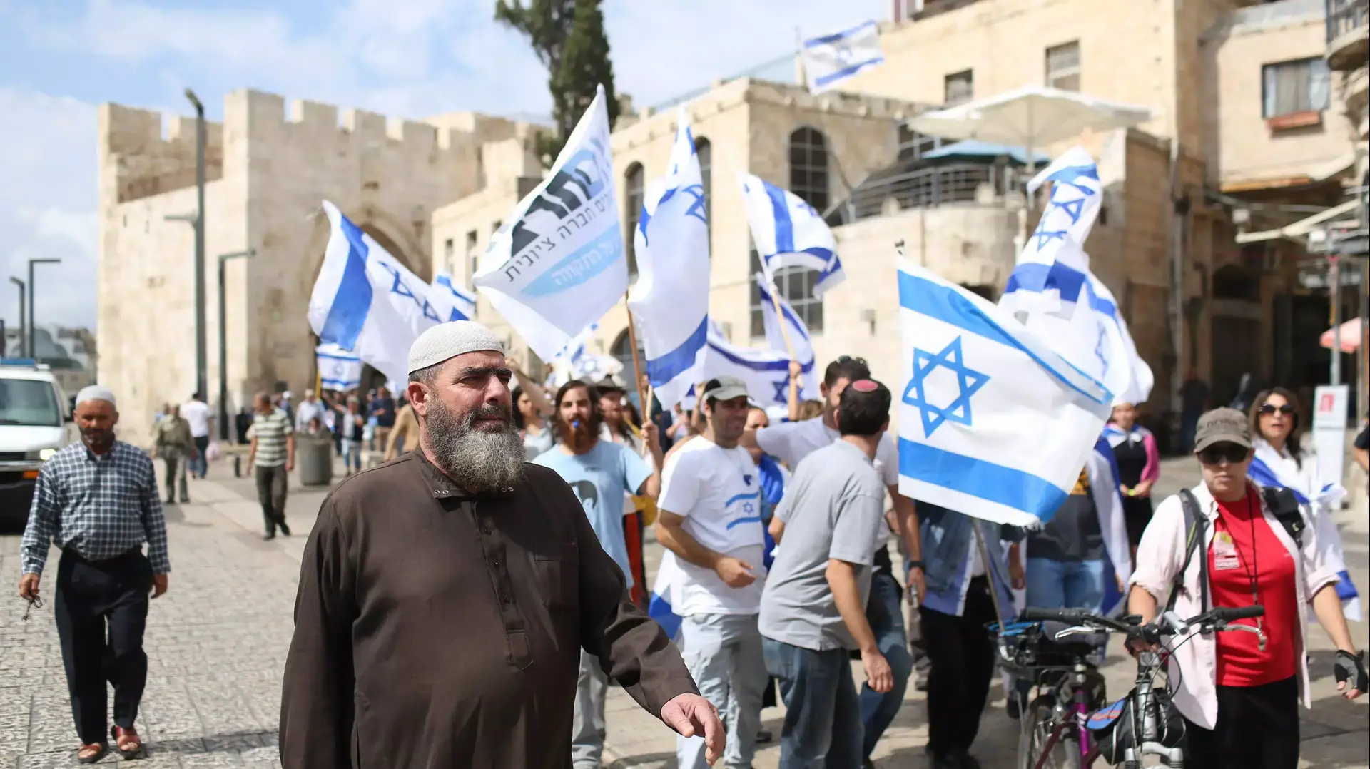 שער יפו בעיר העתיקה, ירושלים. אוקטובר 2015