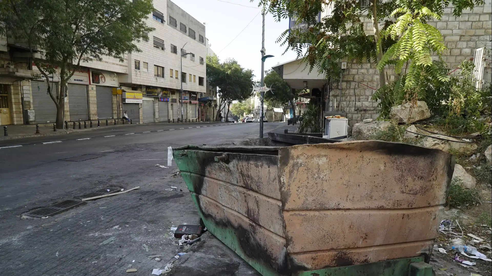 העיר נצרת הבוקר מושבתת וכל העסקים סגורים, אוקטובר 2015