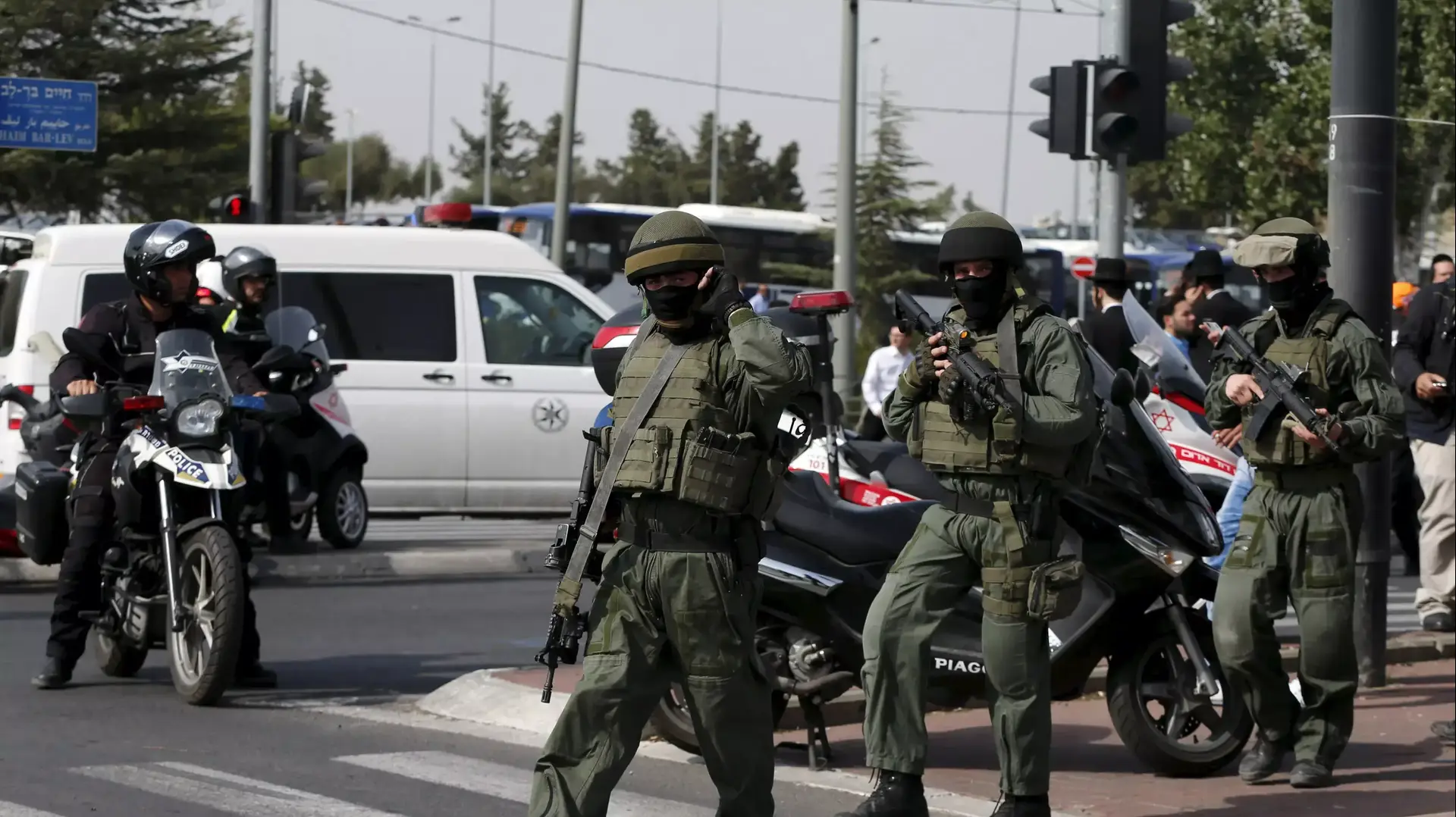 שוטרי מג"ב, ירושלים, אוקטובר 2015 שוטרי מג"ב, ירושלים, אוקטובר 2015