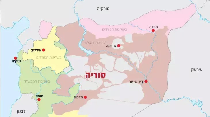 מפת שליטה סוריה, נכון ל-6 לאוקטובר. מפת שליטה סוריה, נכון ל-6 לאוקטובר.