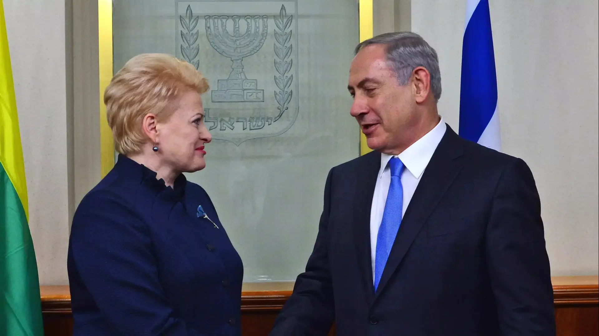 ראש הממשלה בנימין נתניהו נפגש עם נשיאת ליטא דליה גריבאוסקאיטה, 20 באוקטובר 2015