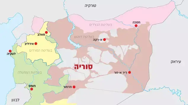מפת שליטה סוריה, נכון ל-6 לאוקטובר. מפת שליטה סוריה, נכון ל-6 לאוקטובר.
