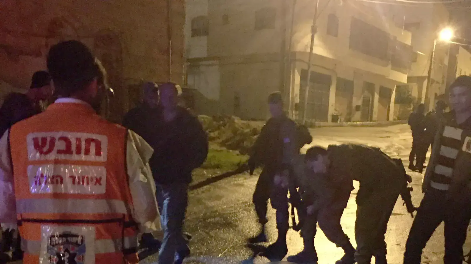 זירת פיגוע הדקירה בחברון זירת פיגוע הדקירה בחברון