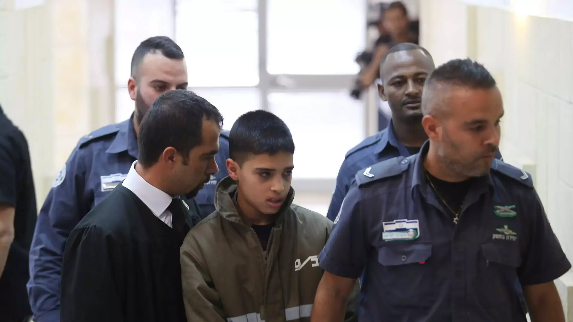 המחבל בן ה-13 אחמד מנאסרה בבית המשפט המחוזי בירושלים 30 באוקטובר 2015 המחבל בן ה-13 אחמד מנאסרה בבית המשפט המחוזי בירושלים 30 באוקטובר 2015