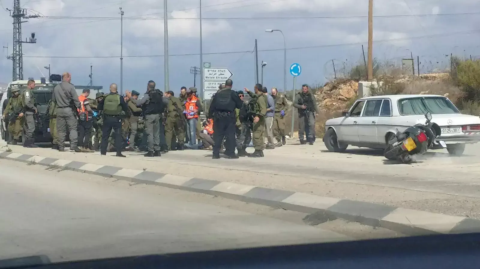 ניסיון פיגוע דקירה בצומת תפוח  30 באוקטובר 2015