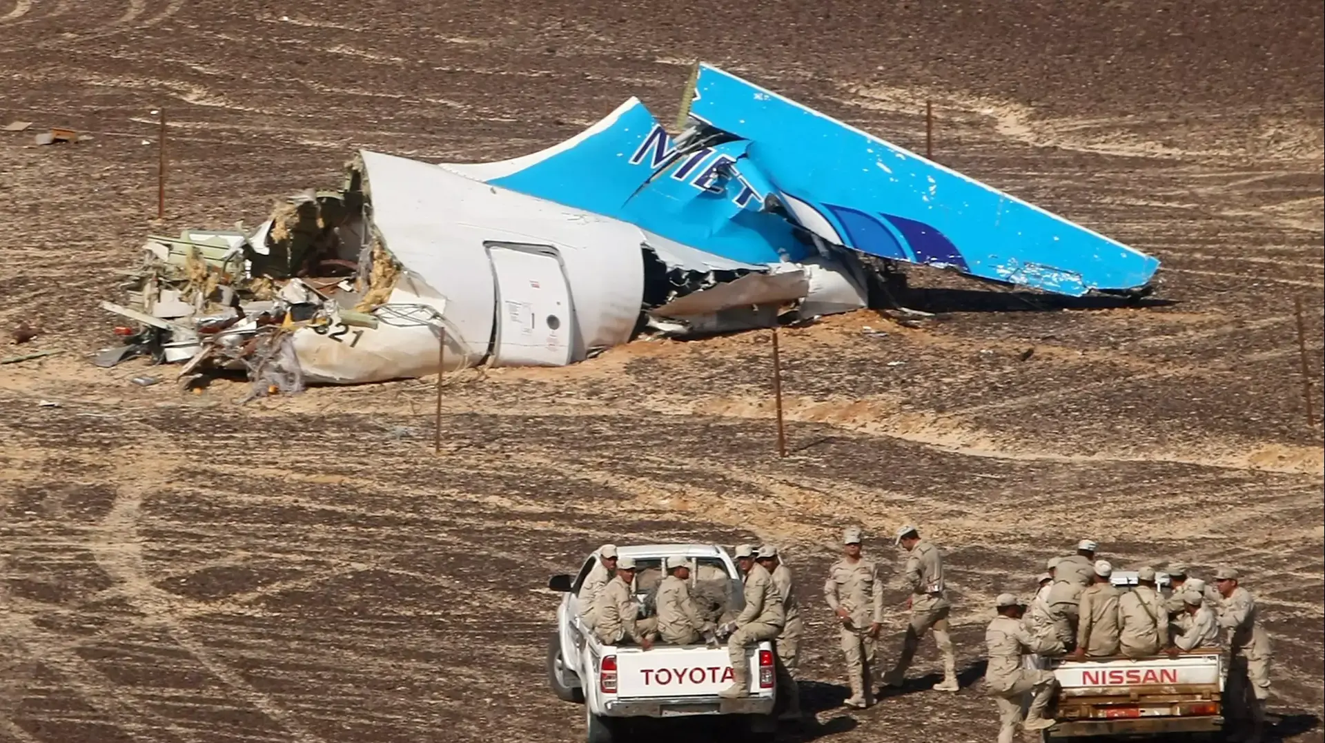 שברי המטוס הרוסי שהתרסק בסיני, נובמבר 2015 שברי המטוס הרוסי שהתרסק בסיני, נובמבר 2015