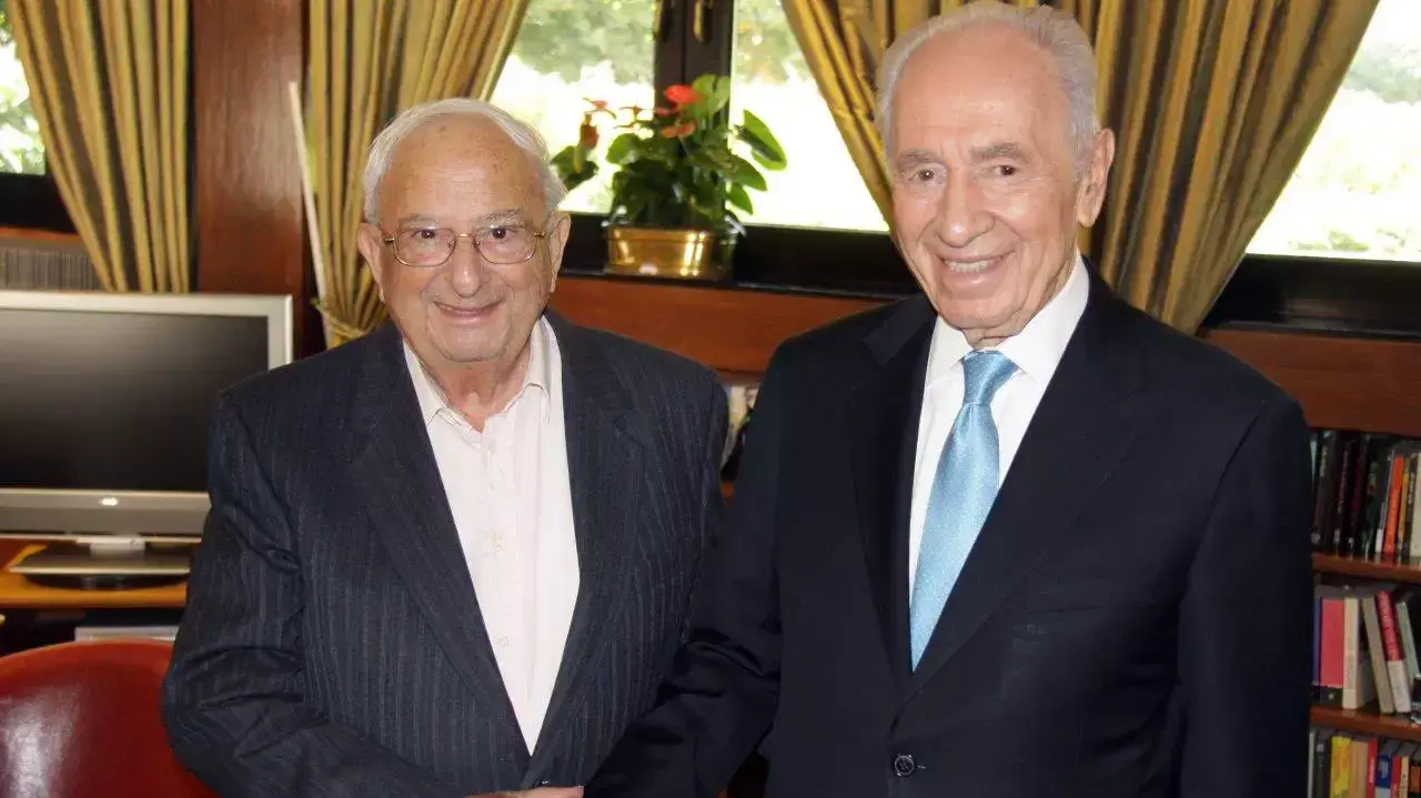 שמעון פרס ויצחק נבון שמעון פרס ויצחק נבון