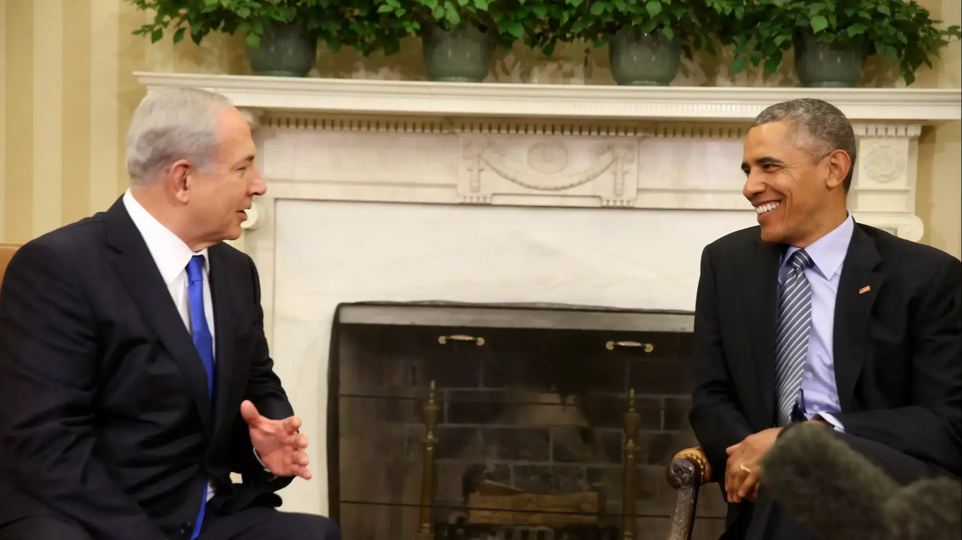 ראש הממשלה בנימין נתניהו ונשיא ארה"ב ברק אובמה, הבית הלבן, 9 בנובמבר 2015