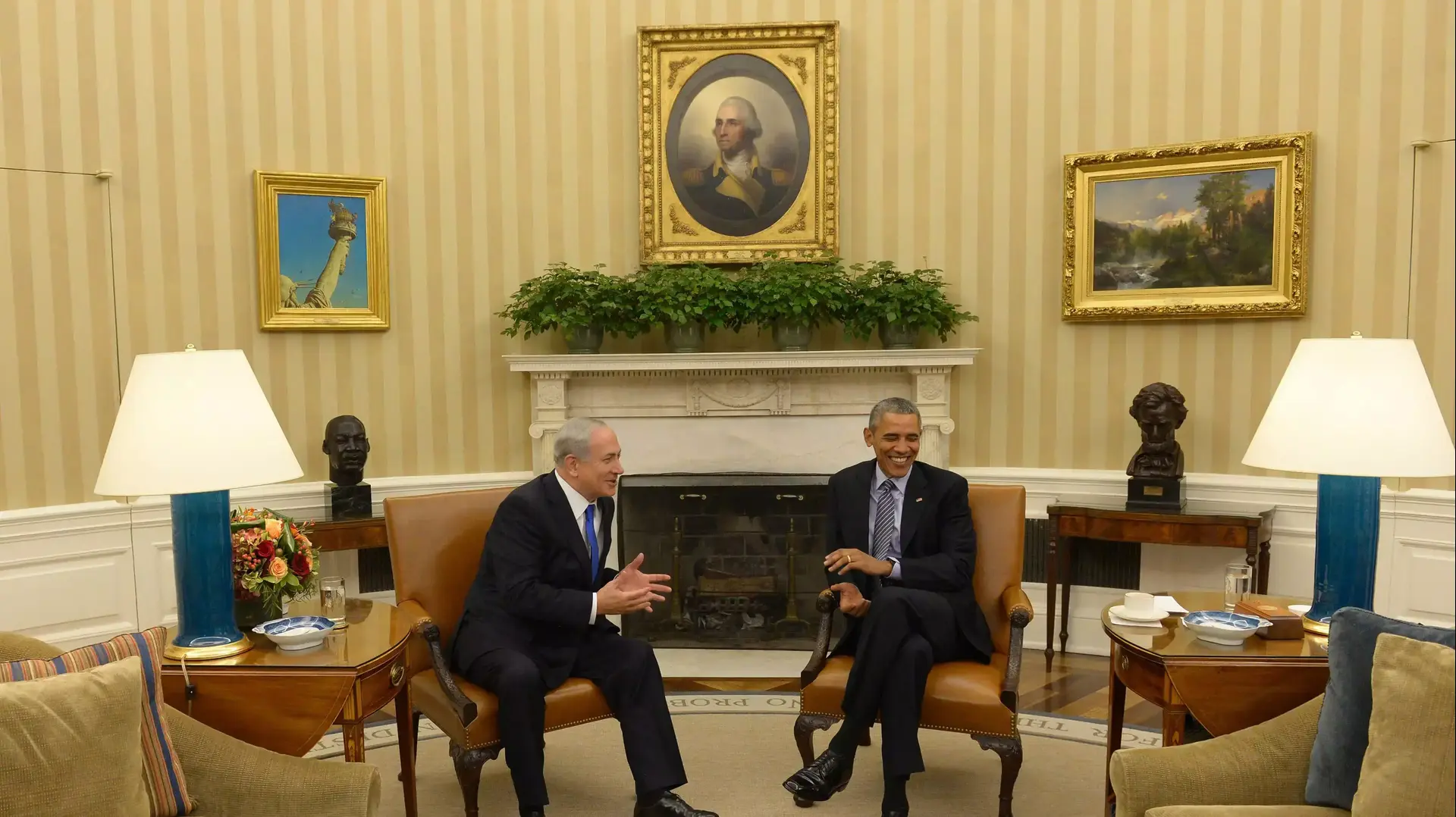 ראש הממשלה בנימין נתניהו נפגש בבית הלבן עם נשיא ארה"ב ברק אובמה