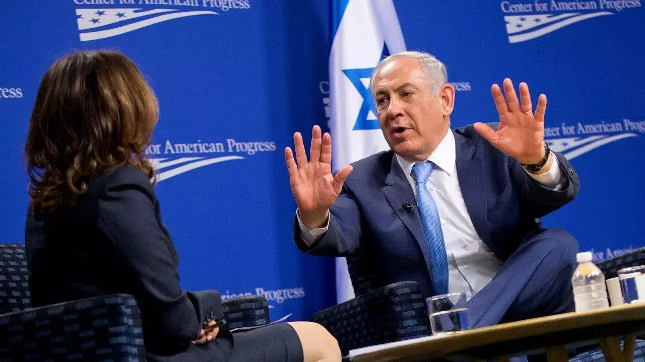 ראש הממשלה בנימין נתניהו במכון המחקר Center for American Progress בוושינגטון, נובמבר 2015 ראש הממשלה בנימין נתניהו במכון המחקר Center for American Progress בוושינגטון, נובמבר 2015