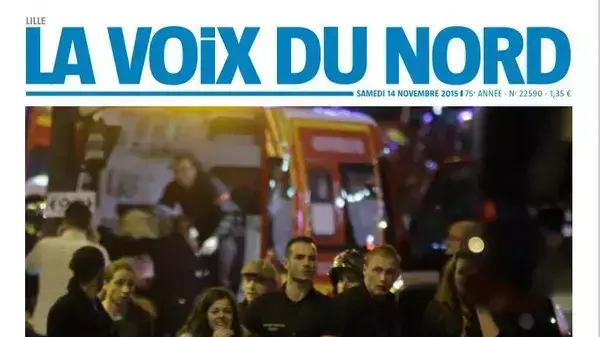 עיתוני צרפת לאחר מתקפת הטרור בפריז, 14 בנובמבר 2015 עיתוני צרפת לאחר מתקפת הטרור בפריז, 14 בנובמבר 2015
