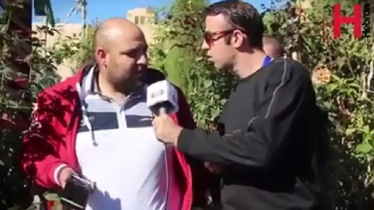 פרודיה פלסטינית על כתבים ישראלים בחברון פרודיה פלסטינית על כתבים ישראלים בחברון
