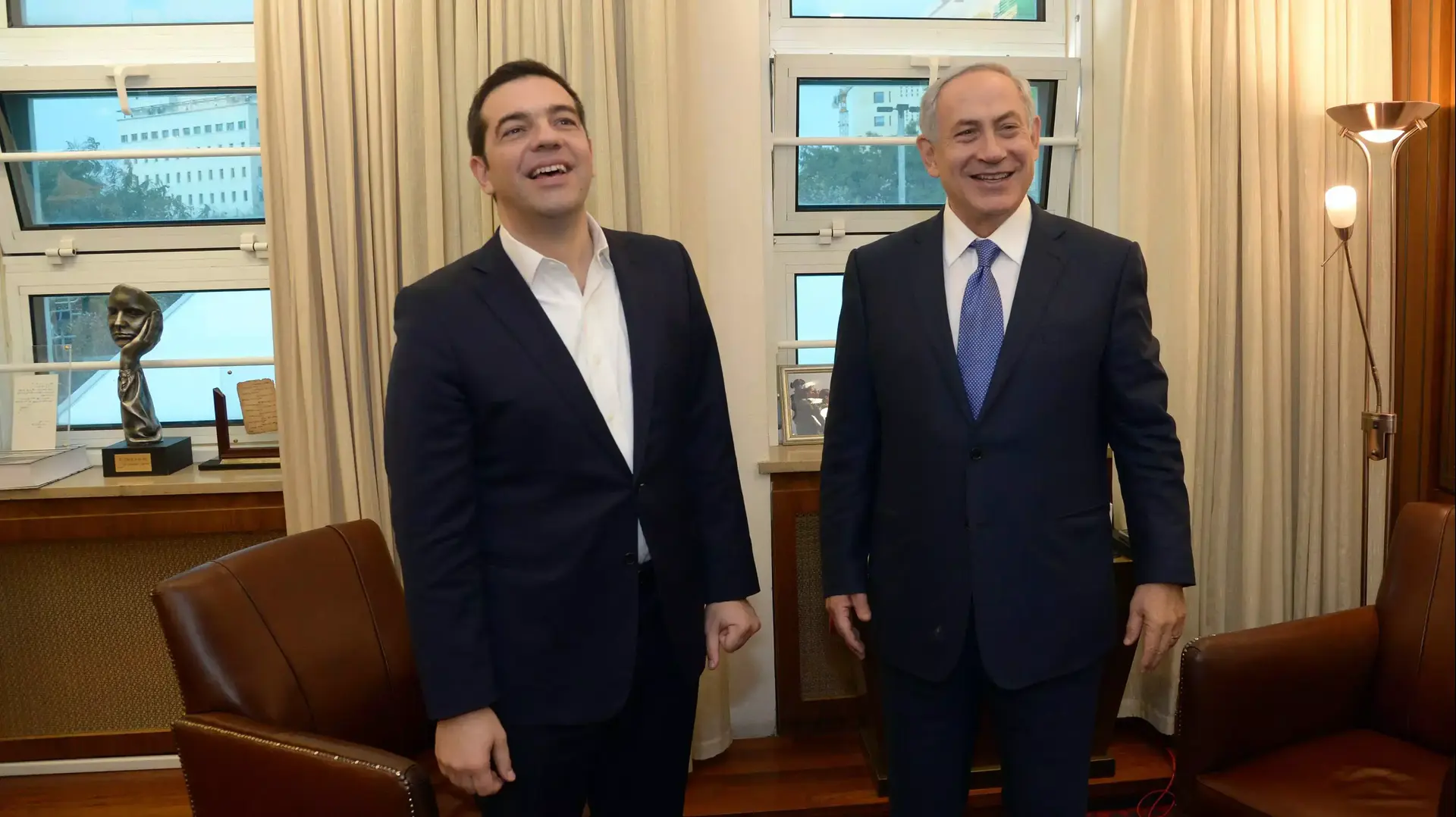 ראש הממשלה בנימין נתניהו נפגש עם ראש ממשלת יוון אלכסיס ציפראס ראש הממשלה בנימין נתניהו נפגש עם ראש ממשלת יוון אלכסיס ציפראס