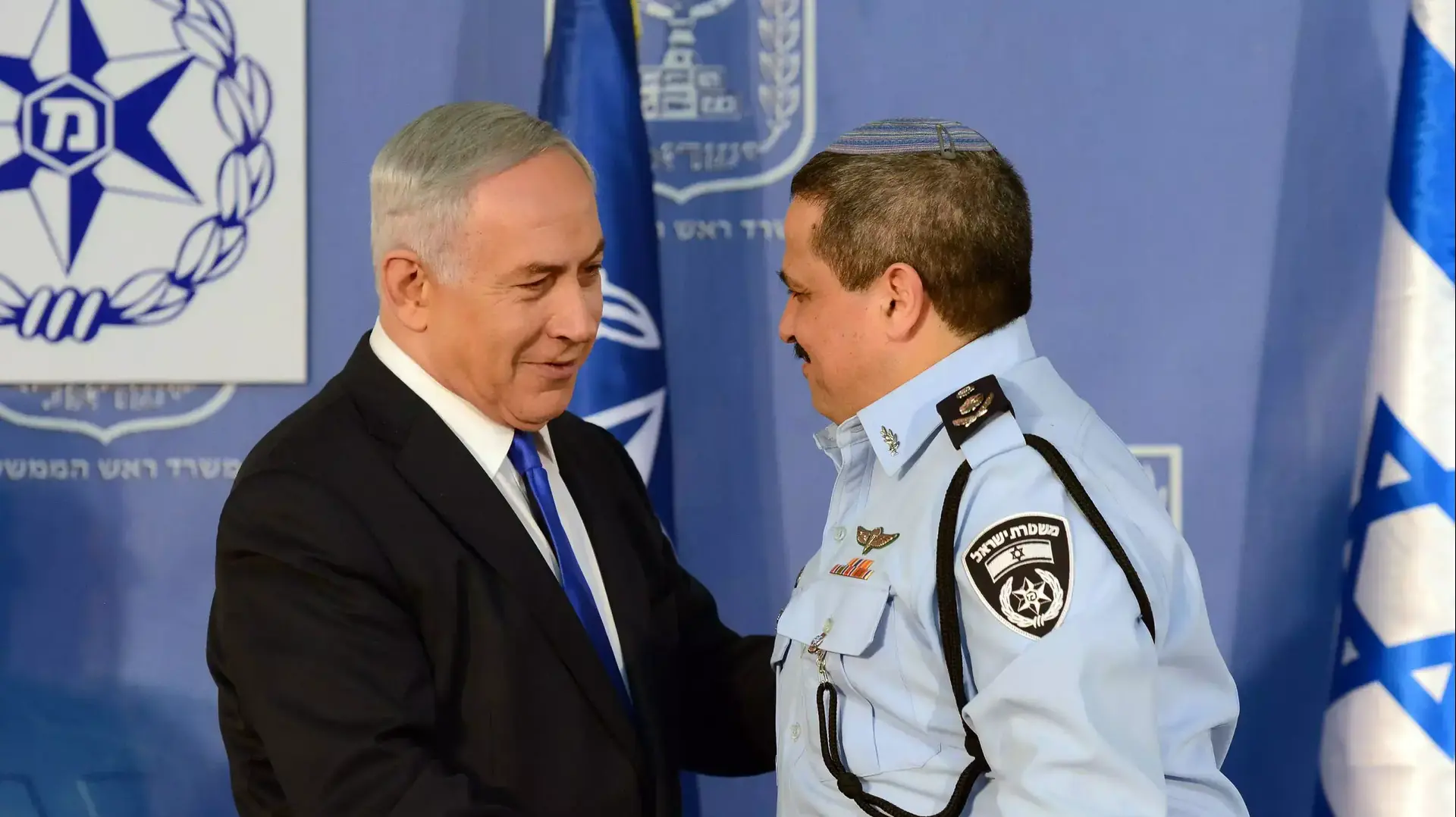 ראש הממשלה בנימין נתניהו בטקס מינוי והענקת דרגה למפכ"ל הנכנס רב ניצב רוני אלשיך, 03 דצמבר 2015