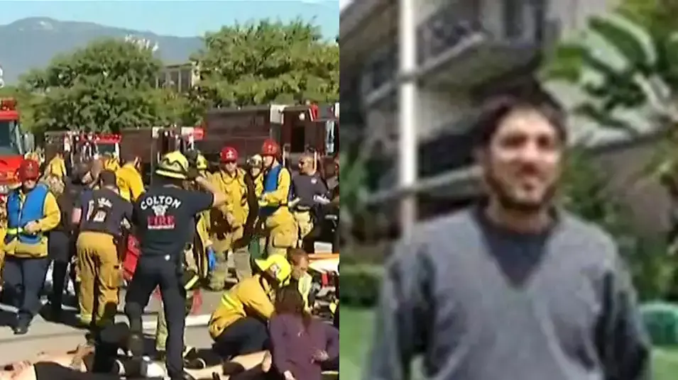 זירת הירי במרכז קהילתי בקליפורניה והיורה סעיד פארוק זירת הירי במרכז קהילתי בקליפורניה והיורה סעיד פארוק