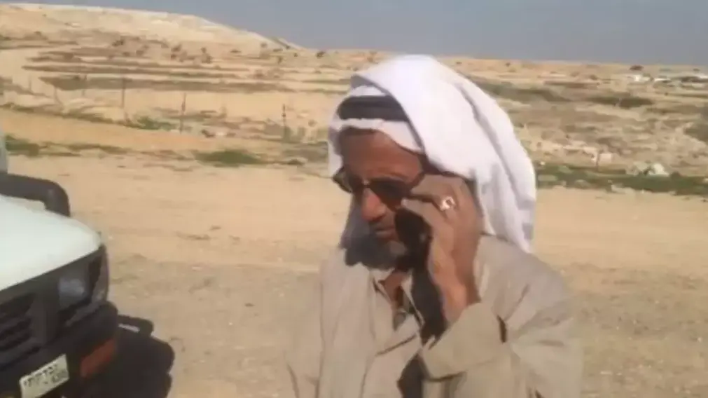 סלמאן תראבין, אביו של עודה תראבין ששוחרר מהכלא המצרי. דצמבר 2015 סלמאן תראבין, אביו של עודה תראבין ששוחרר מהכלא המצרי. דצמבר 2015