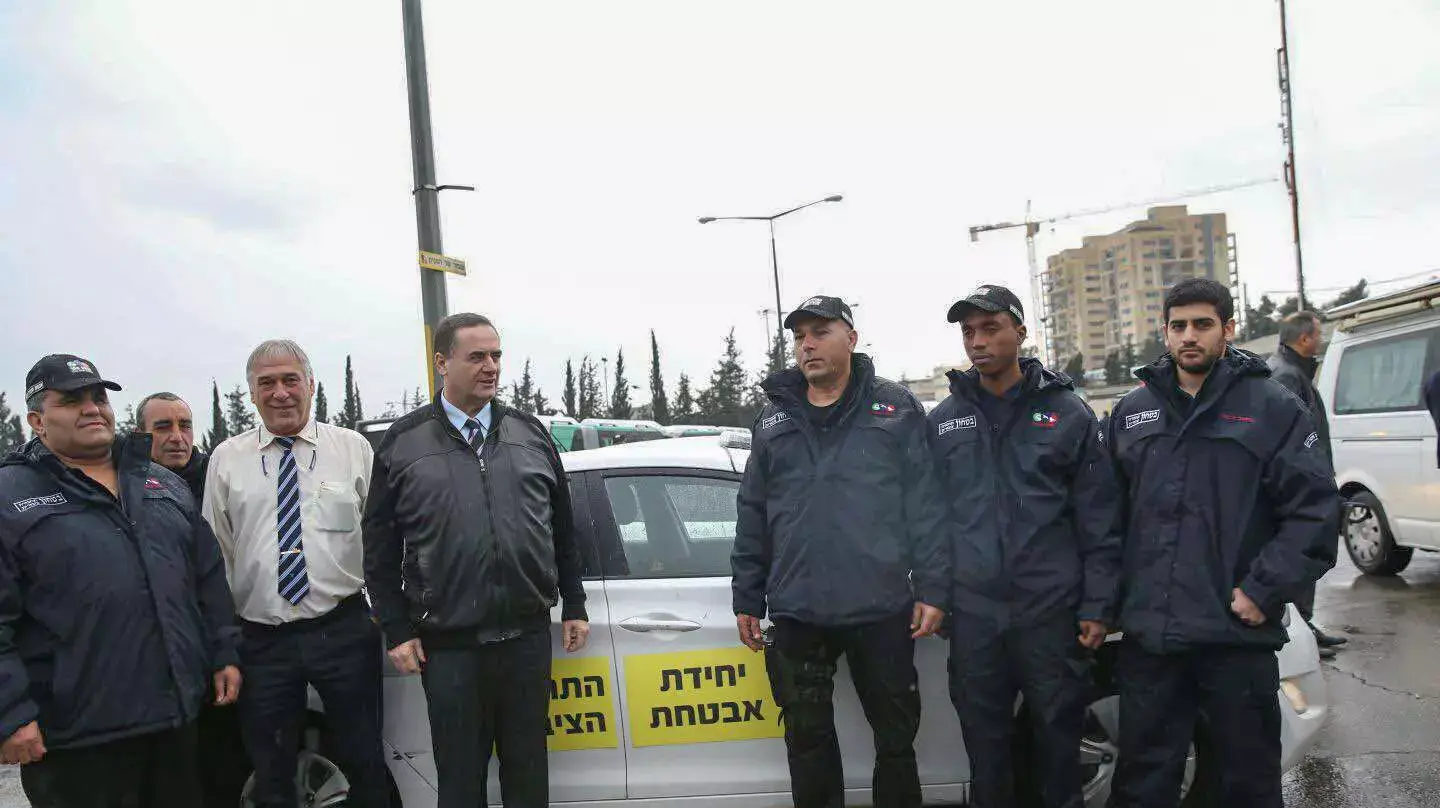 השקת מערך האבטחה בתחבורה הציבורית בירושלים, חניון אגד תלפיות. 13 בדצמבר 2015 השקת מערך האבטחה בתחבורה הציבורית בירושלים, חניון אגד תלפיות. 13 בדצמבר 2015