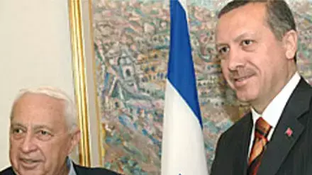 ראש הממשלה אריאל שרון וראש ממשלת טורקיה רגפ טייפ ארדואן ראש הממשלה אריאל שרון וראש ממשלת טורקיה רגפ טייפ ארדואן