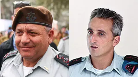 רמטכ"ל גדי איזנקוט ואלוף משנה אילן לוי 
