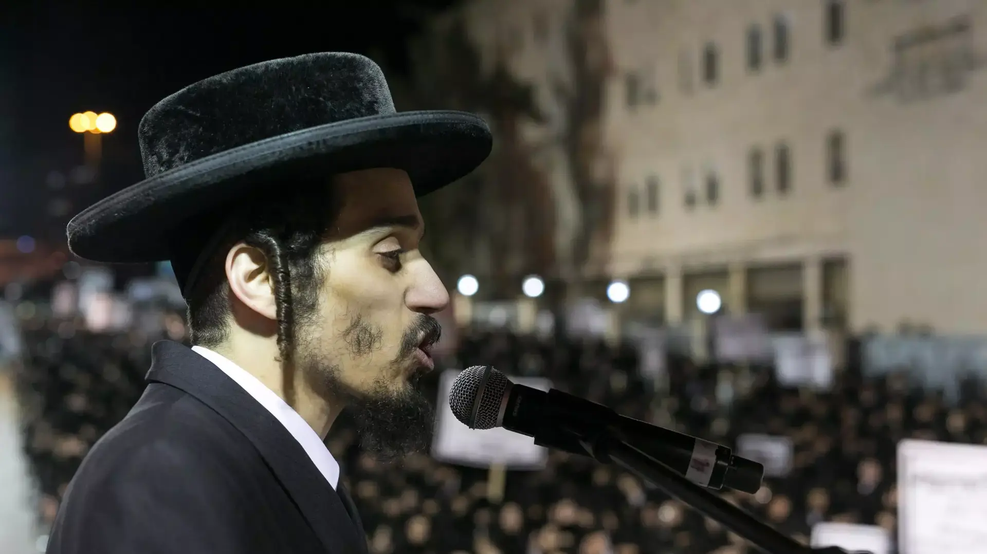 הפגנת החרדים הערב בירושלים נגד חוק הגיוס הפגנת החרדים הערב בירושלים נגד חוק הגיוס