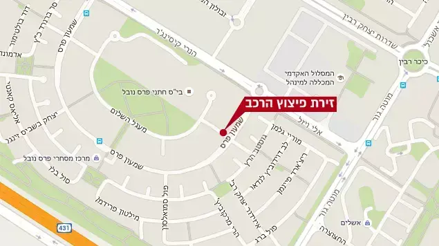 זירת פיצוץ הרכב בראשון לציון. 28 בדצמבר 2015 זירת פיצוץ הרכב בראשון לציון. 28 בדצמבר 2015
