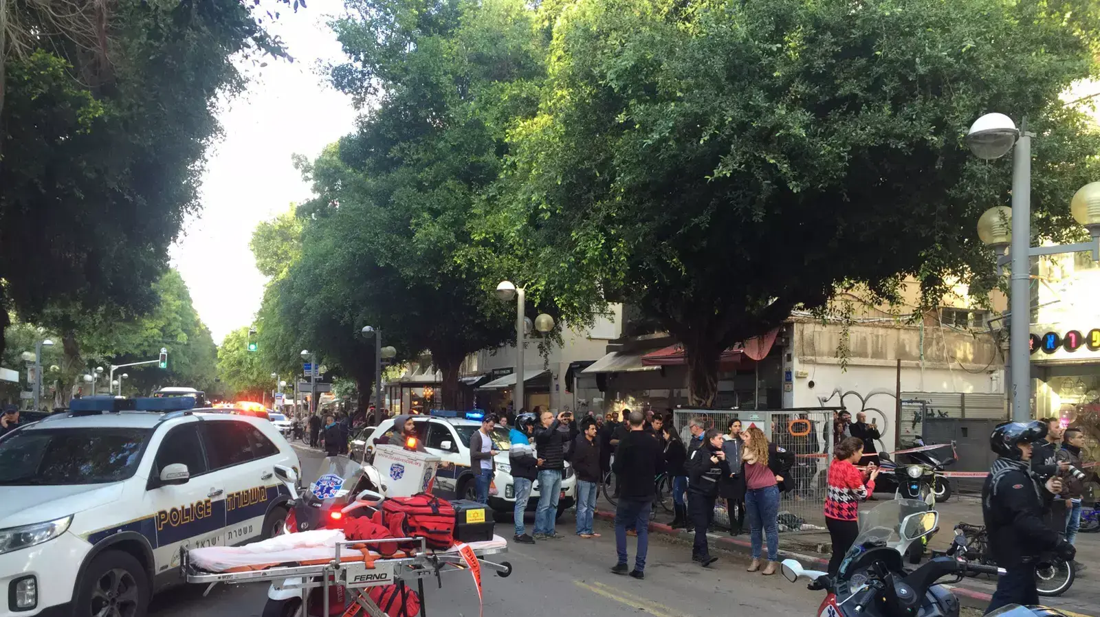 זירת ירי בתל אביב, 1 בינואר 2016 זירת ירי בתל אביב, 1 בינואר 2016