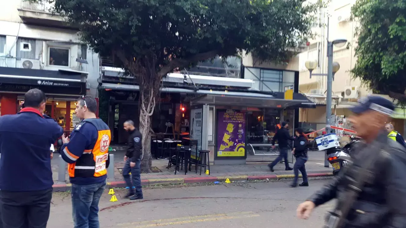 זירת ירי בתל אביב, 1 בינואר 2016 זירת ירי בתל אביב, 1 בינואר 2016