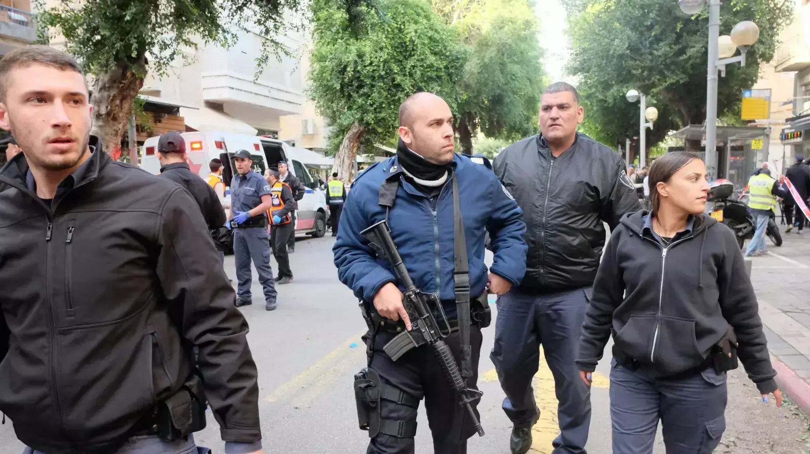 זירת אירוע ירי בתל אביב, 1 בינואר 2015 זירת אירוע ירי בתל אביב, 1 בינואר 2015