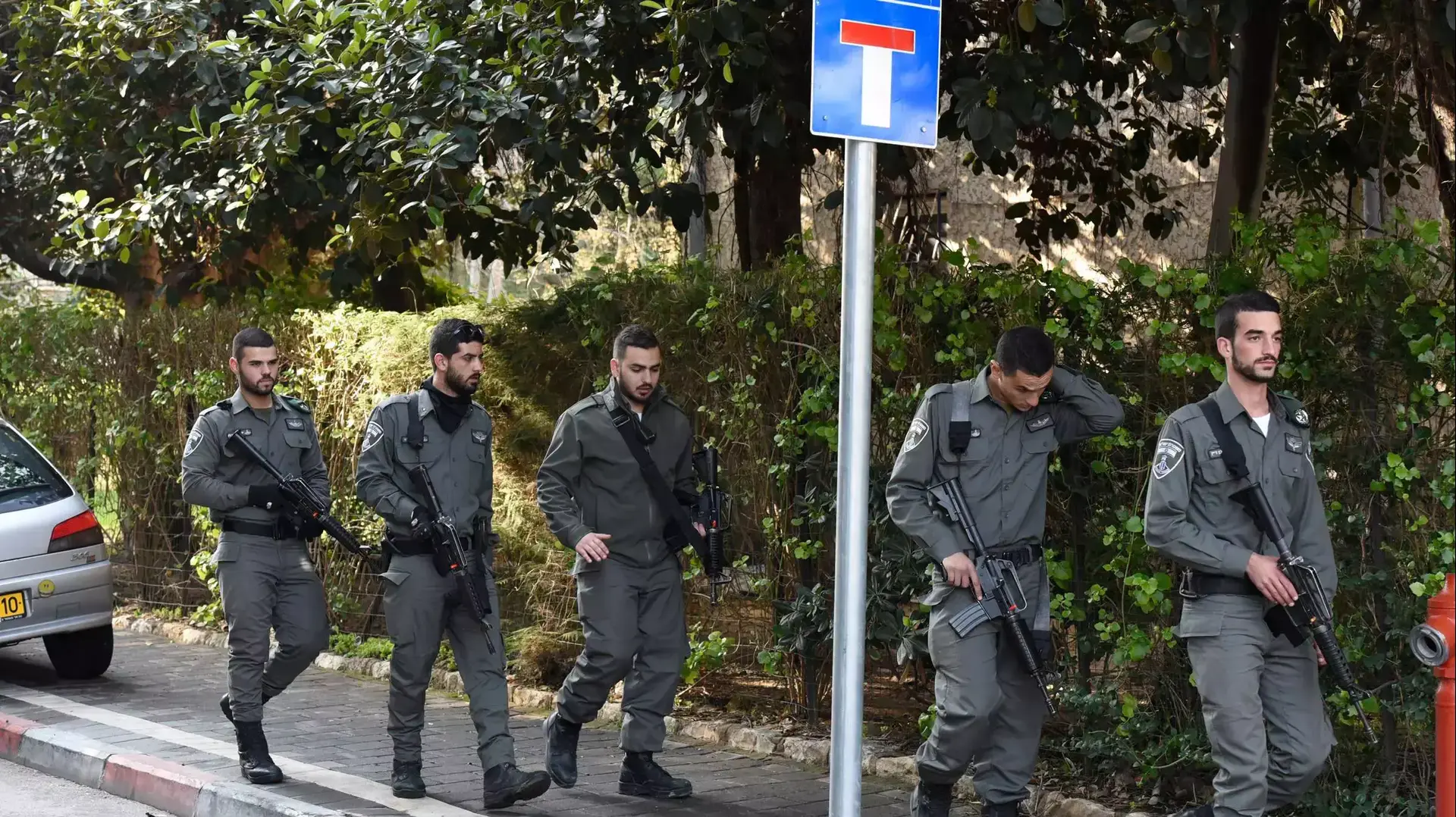 כוחות משטרה בשכונת רמת אביב, תל אביב. 4 בינואר 2016 כוחות משטרה בשכונת רמת אביב, תל אביב. 4 בינואר 2016