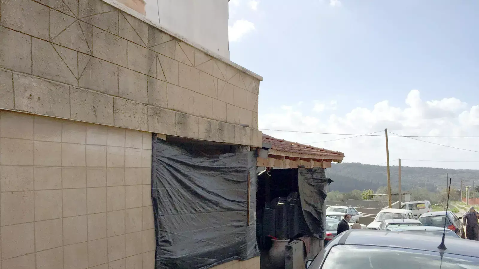 סוכת אבלים לנשאת מלחם שהוקמה בבית משפחתו בערה 09 ינואר 2016