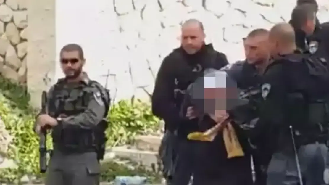 מעצר שייח התנועה האסלאמית, ירושלים. 14 בינואר 2016