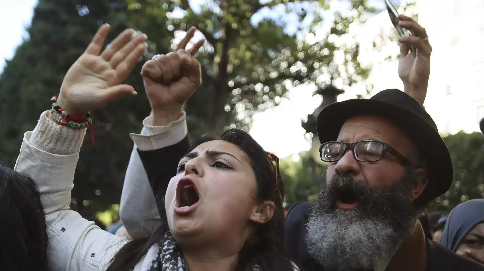 הפגנות נגד הממשלה בתוניס, תוניסיה, 20 בינואר 2016