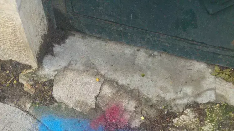 כתובות רוססו על בית במושבה הגרמנית בירושלים. 21 בינואר 2016 כתובות רוססו על בית במושבה הגרמנית בירושלים. 21 בינואר 2016