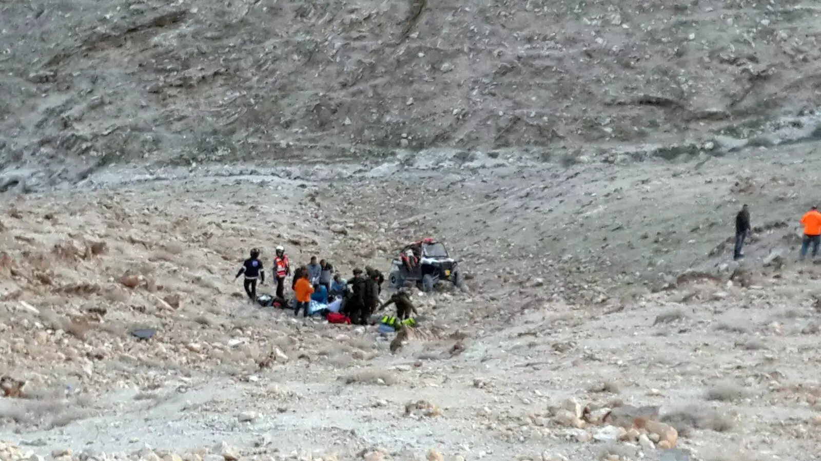 חילוץ צעירים שהתהפכו עם טרקטורון באזור נבי מוסא, 22 בינואר 2016 חילוץ צעירים שהתהפכו עם טרקטורון באזור נבי מוסא, 22 בינואר 2016