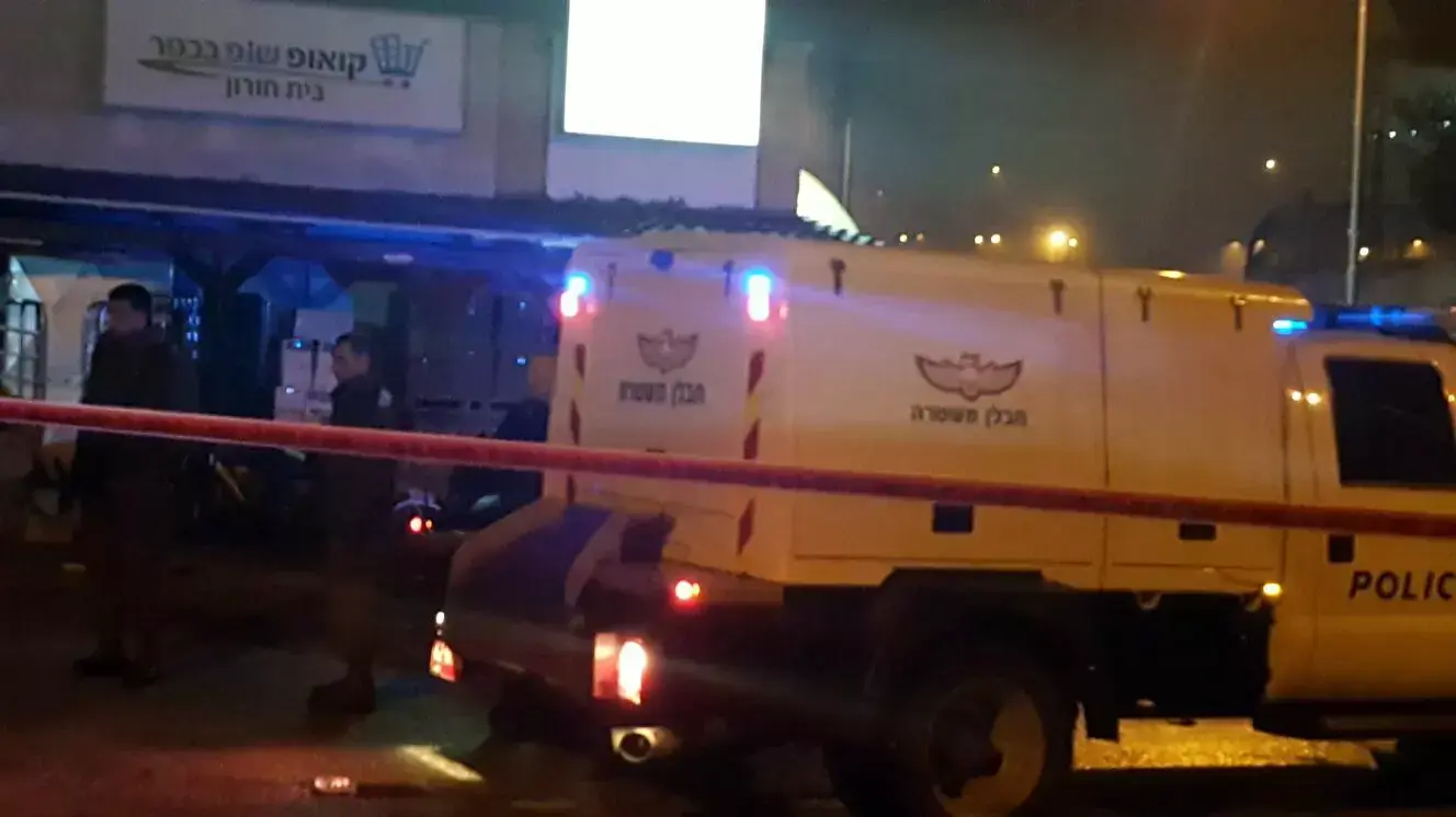 זירת הפיגוע בבית חורון הערב 25 ינואר 2016 זירת הפיגוע בבית חורון הערב 25 ינואר 2016