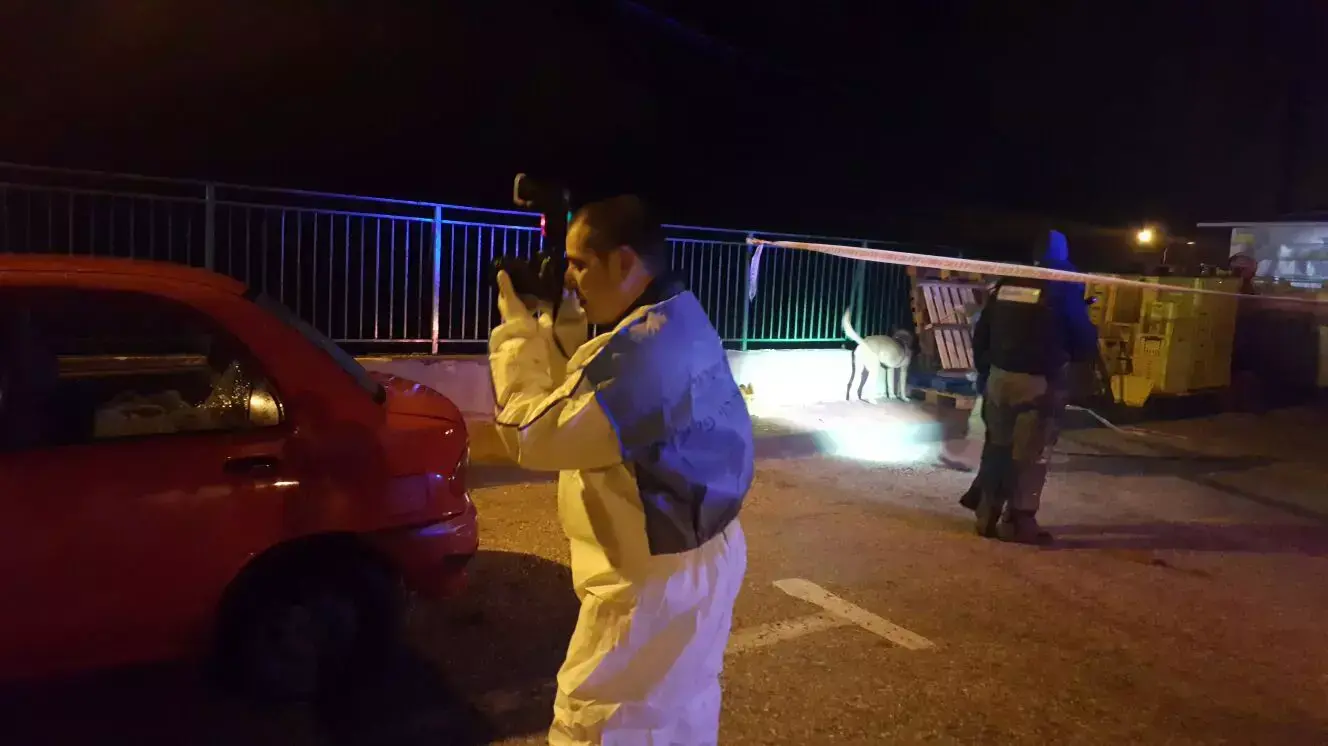 זירת הפיגוע בבית חורון הערב 25 ינואר 2016 זירת הפיגוע בבית חורון הערב 25 ינואר 2016