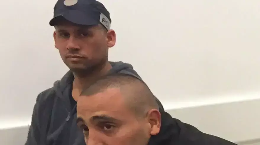 העבריין בני שלמה בהארכת מעצרו בבית משפט השלום באשקלון. 29 בינואר 2016